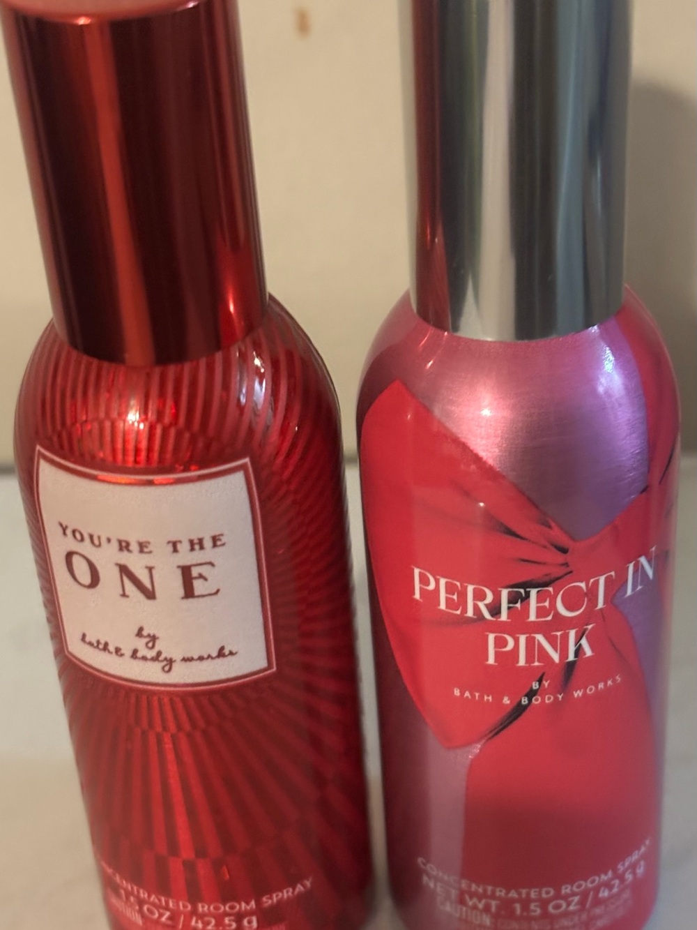 Bath & Body Works You're The One & Perfect In Pink Room Sprays 2pc